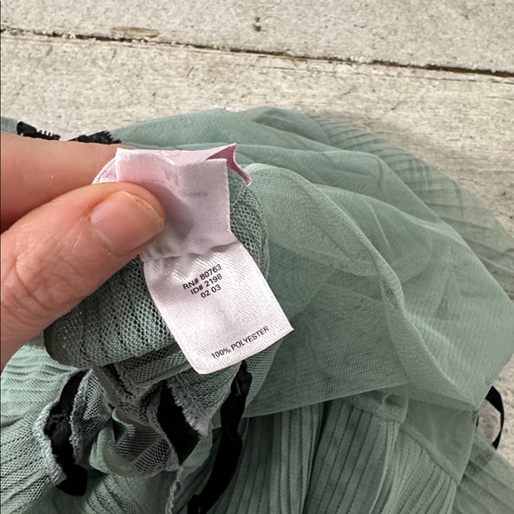 Vintage Victoria's Secret Milkmaid Set Babydoll Medium Sheer Blue Black - Picture 6 of 7